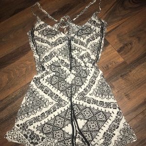 Patterned romper